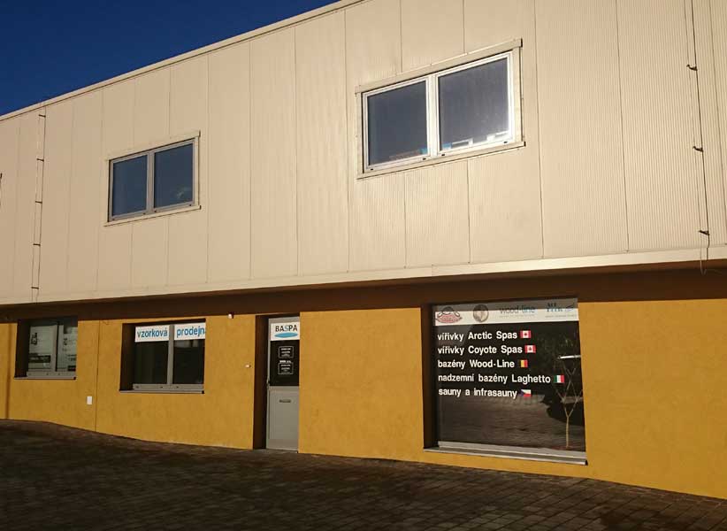 Showroom Baspa v Moravanech u Brna